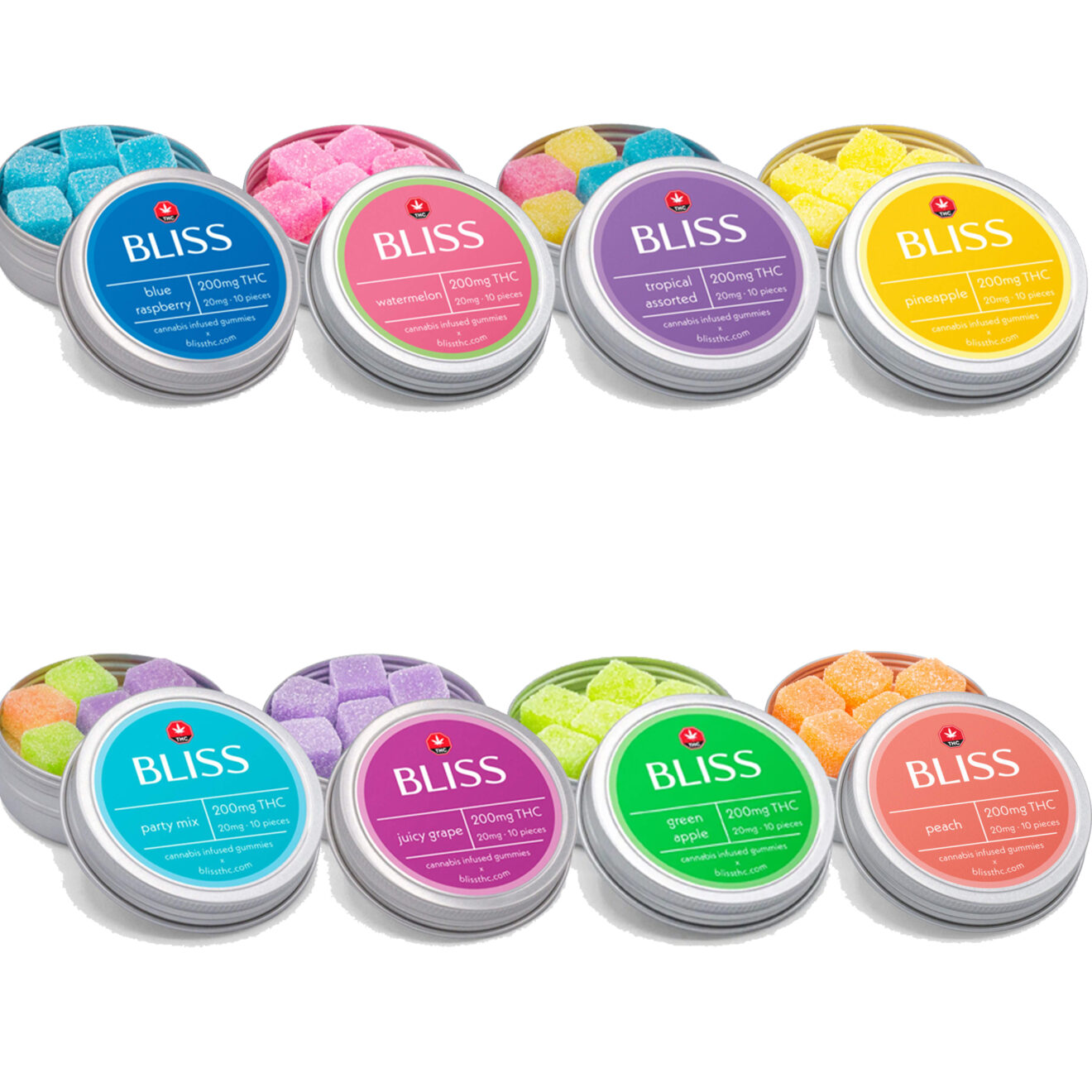 Bliss Edibles 200mg Infused Gummies Weedsy ca